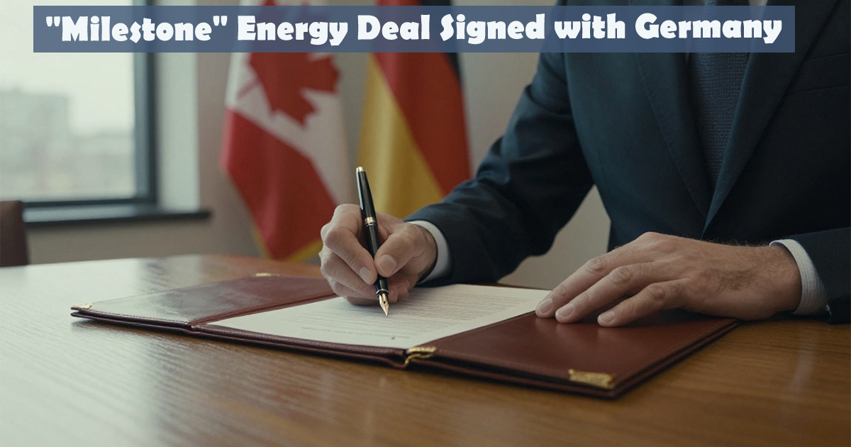 Economy: “Milestone” Energy Deal Signed with Germany