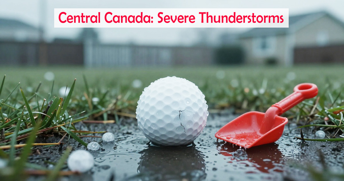 Central Canada: Severe Thunderstorms & Large Hail RiskThe Low-Pressure System: Northwestern Ontario & Quebec:Toronto’s Quick Shift: