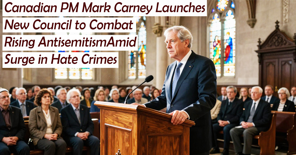 Politics : PM Mark Carney Launches New Council to Combat Rising Antisemitism Amid Surge