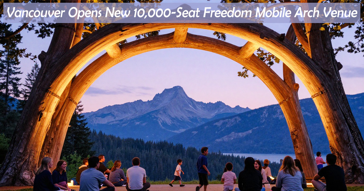 Vancouver Expands Live Entertainment Scene with Launch of 10,000-Seat Freedom Mobile Arch Venue