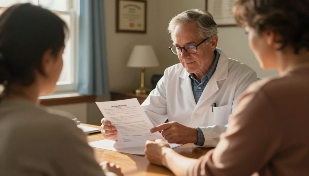 Canada specialist wait times with patients waiting at a Canadian healthcare clinic for specialist appointments