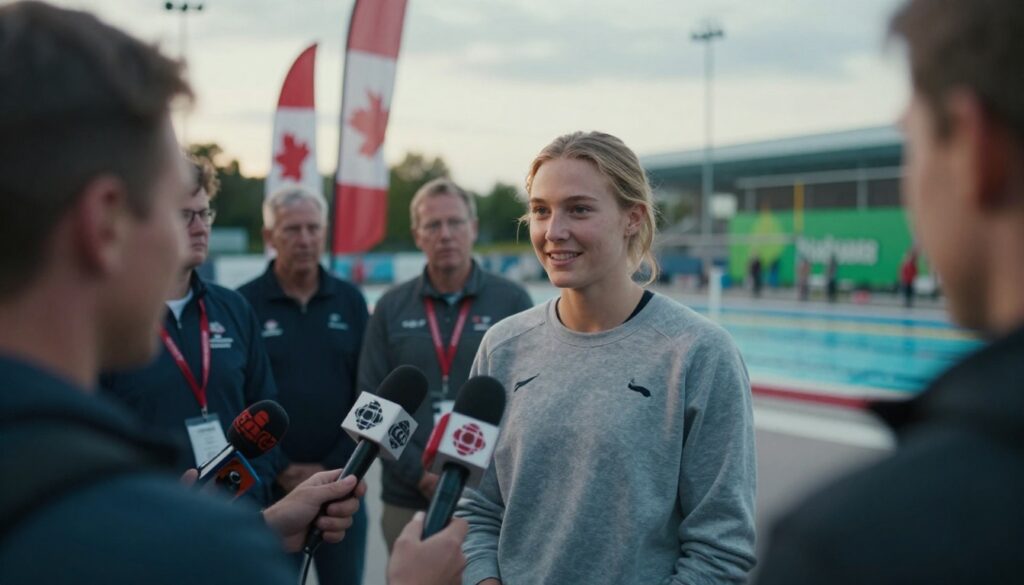 Summer McIntosh record historic victory celebration after setting new 200m butterfly world record with emotional finish in swimming arena